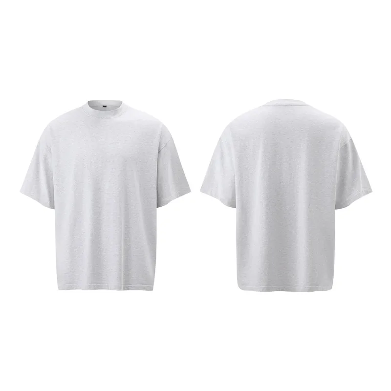Jiayiku Men's Summer Short-Sleeved Men's American Street Hip-Hop Trendy Brand Washed Tee Bottoming Shirt Loose T-Shirt Short-Sleeved display picture 24