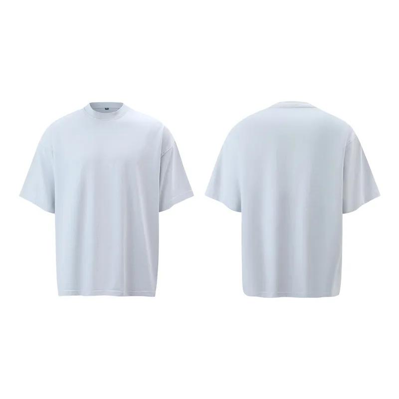 Jiayiku Men's Summer Short-Sleeved Men's American Street Hip-Hop Trendy Brand Washed Tee Bottoming Shirt Loose T-Shirt Short-Sleeved display picture 26