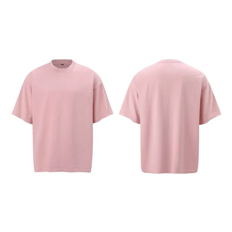 Jiayiku Men's Summer Short-Sleeved Men's American Street Hip-Hop Trendy Brand Washed Tee Bottoming Shirt Loose T-Shirt Short-Sleeved display picture 27
