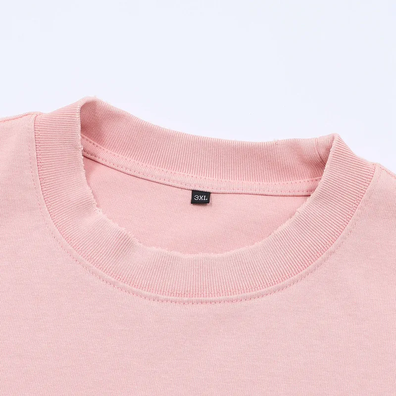 Jiayiku Men's Summer Short-Sleeved Men's American Street Hip-Hop Trendy Brand Washed Tee Bottoming Shirt Loose T-Shirt Short-Sleeved display picture 35