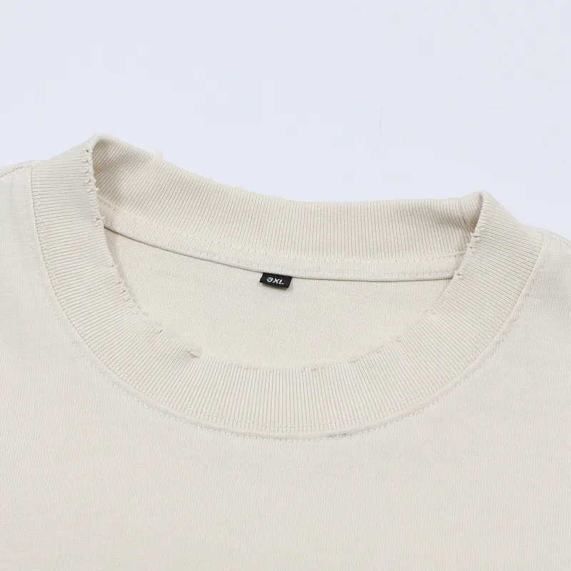 Jiayiku Men's Summer Short-Sleeved Men's American Street Hip-Hop Trendy Brand Washed Tee Bottoming Shirt Loose T-Shirt Short-Sleeved display picture 45