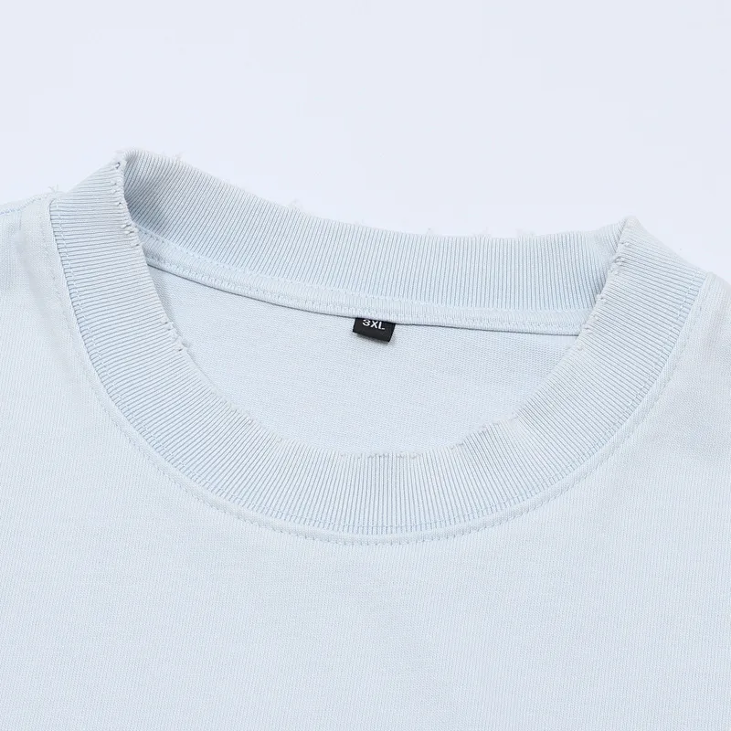 Jiayiku Men's Summer Short-Sleeved Men's American Street Hip-Hop Trendy Brand Washed Tee Bottoming Shirt Loose T-Shirt Short-Sleeved display picture 49