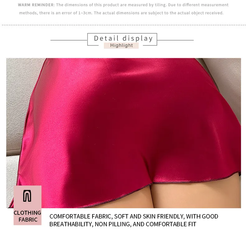 Thin Ice Silk Pajamas Women's Fashion Suspender Nightgown  Sexy Butterfly Spring And Summer Home Wear Comfortable Suspender Pajamas display picture 4