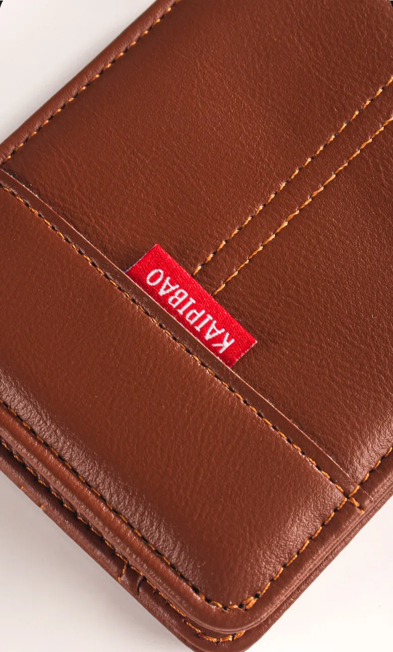 New  Men's Wallet Short Hot Selling Bag Ultra Light Coin Purse Vintage Casual Buckle Square Bag display picture 7