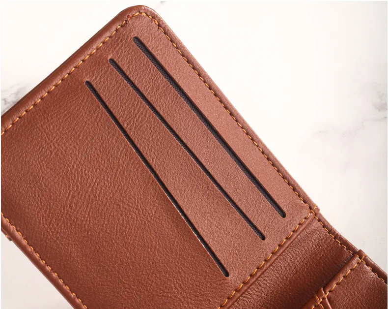 New  Men's Wallet Short Hot Selling Bag Ultra Light Coin Purse Vintage Casual Buckle Square Bag display picture 8