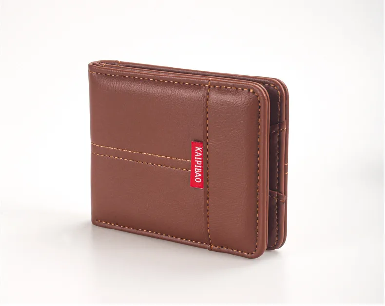 New  Men's Wallet Short Hot Selling Bag Ultra Light Coin Purse Vintage Casual Buckle Square Bag display picture 12