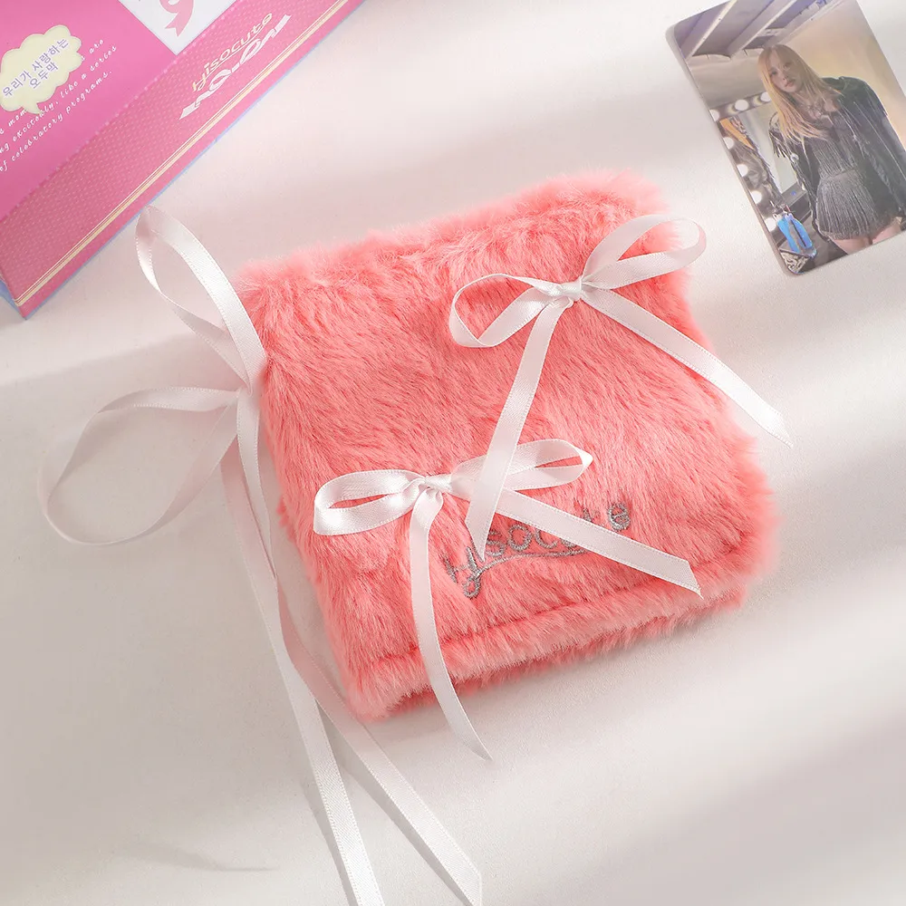 Ballet Style Ribbon Bow Photo Album Three-inch One-Miyagi Porter Card Storage Book Star-chasing Plush Card Book display picture 8