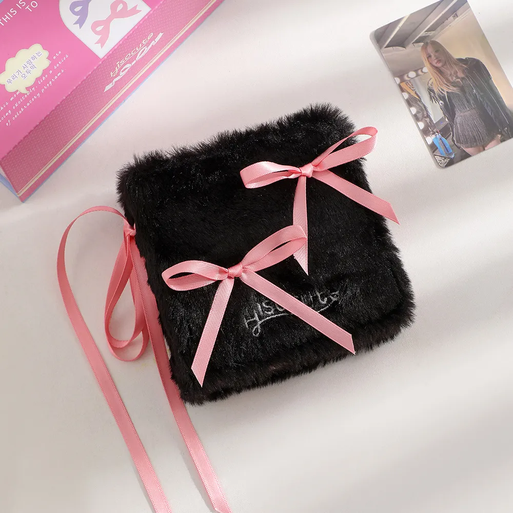 Ballet Style Ribbon Bow Photo Album Three-inch One-Miyagi Porter Card Storage Book Star-chasing Plush Card Book display picture 9