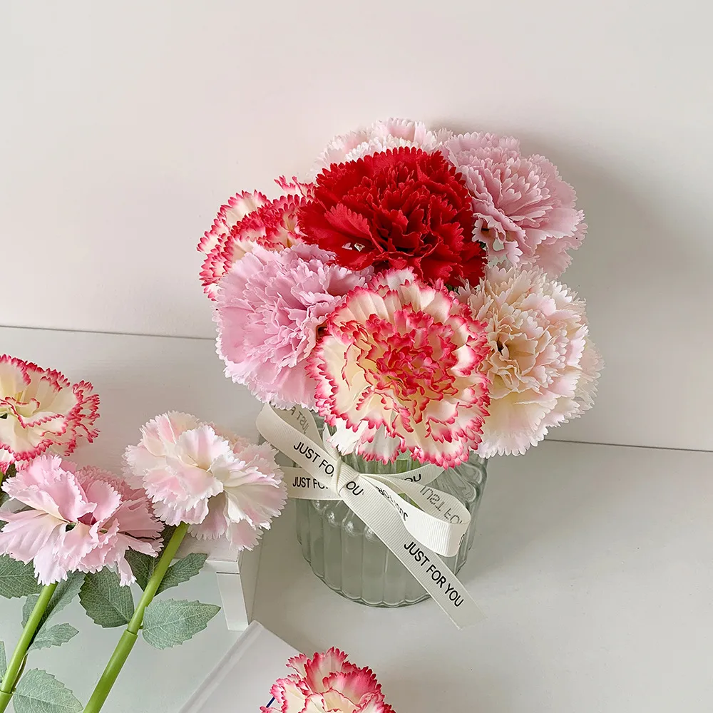 High-value Carnation Simulation Ballpoint Pen Student Simulation Flower Desktop Decoration Ballpoint Pen Wedding Gift Pen display picture 9