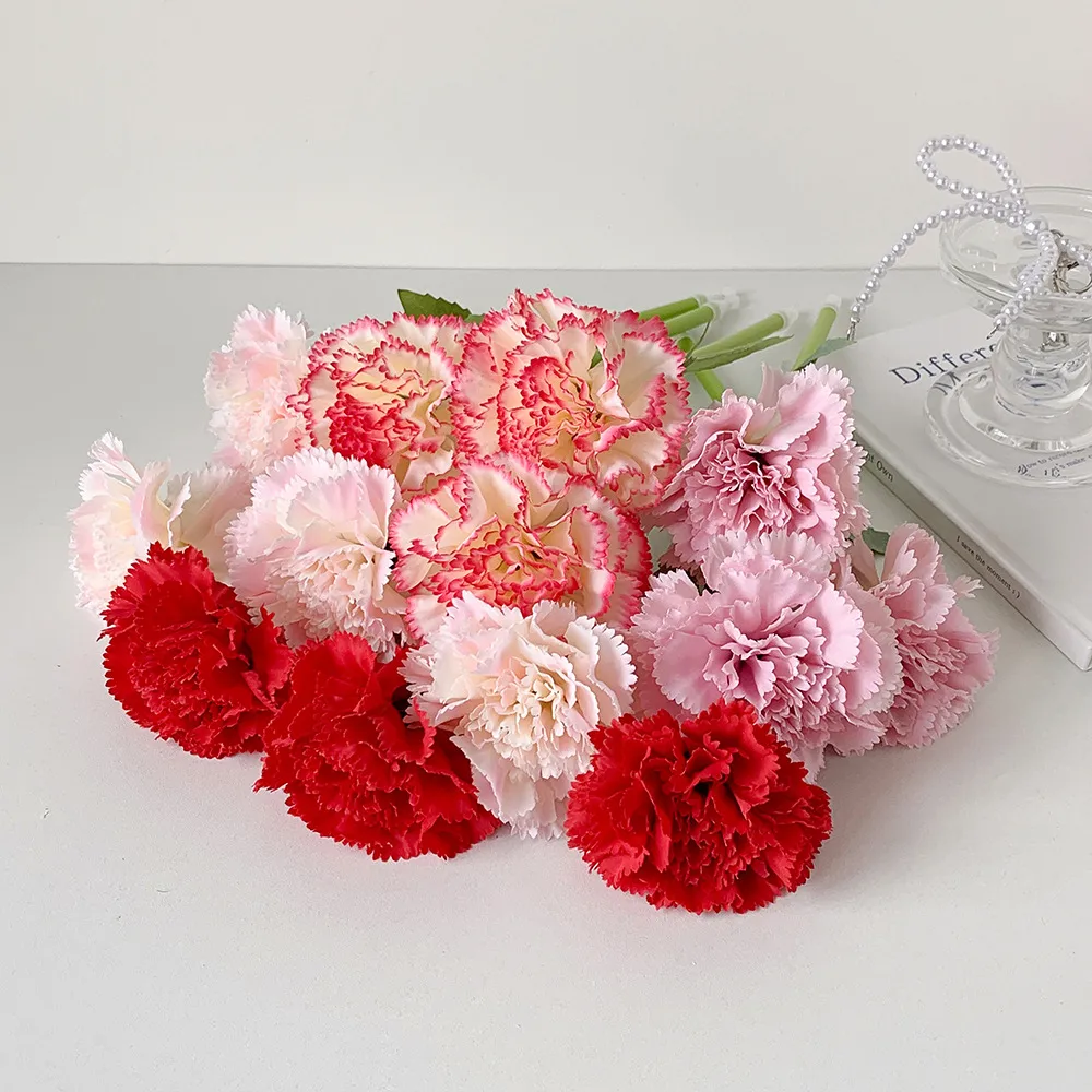 High-value Carnation Simulation Ballpoint Pen Student Simulation Flower Desktop Decoration Ballpoint Pen Wedding Gift Pen display picture 10