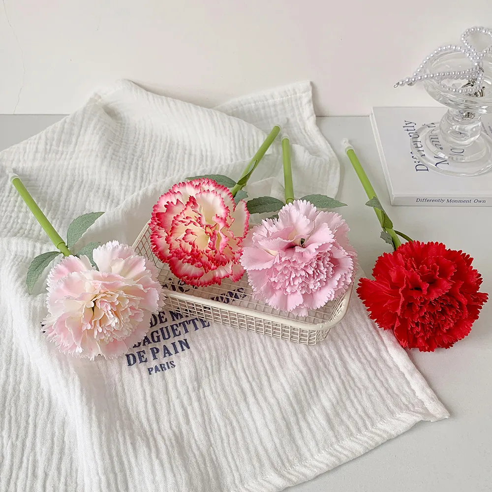 High-value Carnation Simulation Ballpoint Pen Student Simulation Flower Desktop Decoration Ballpoint Pen Wedding Gift Pen display picture 11