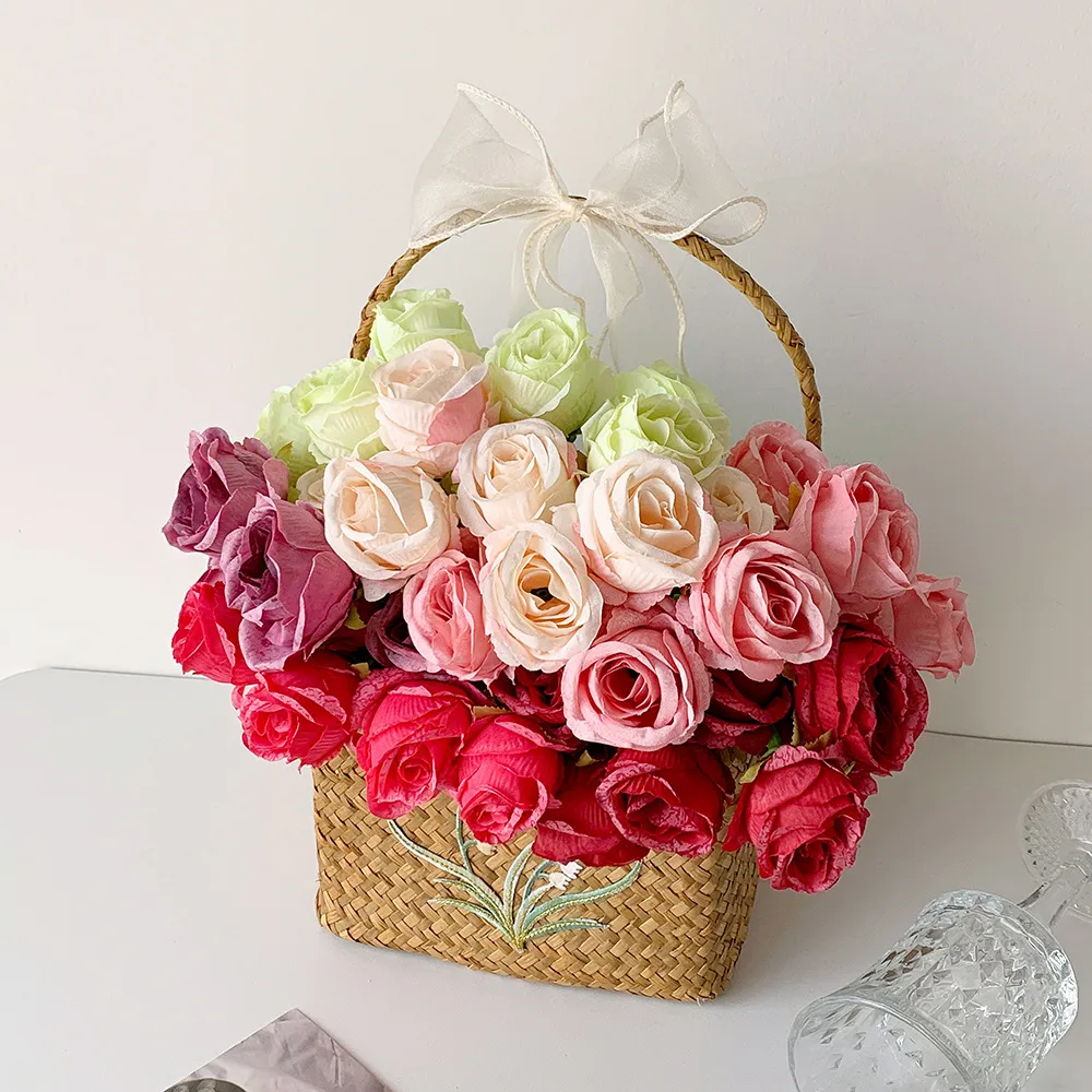 Teacher's Day Gift Cute Soft Silicone Rose Style Gel Pen Girl's Fun Flower Hand Account Pen Gift Pen display picture 6