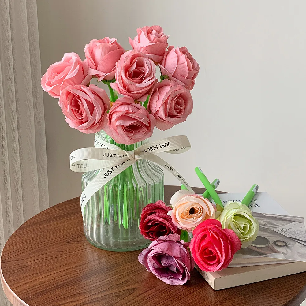 Teacher's Day Gift Cute Soft Silicone Rose Style Gel Pen Girl's Fun Flower Hand Account Pen Gift Pen display picture 14