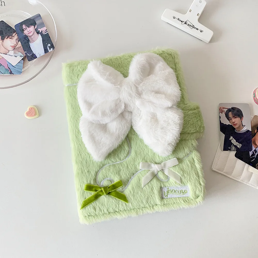 Ins Bow Big A5 Loose-leaf Storage Book Star-chasing Small Kaka Book 4 Palace 3-inch Perpetrator Plush Photo Album display picture 13