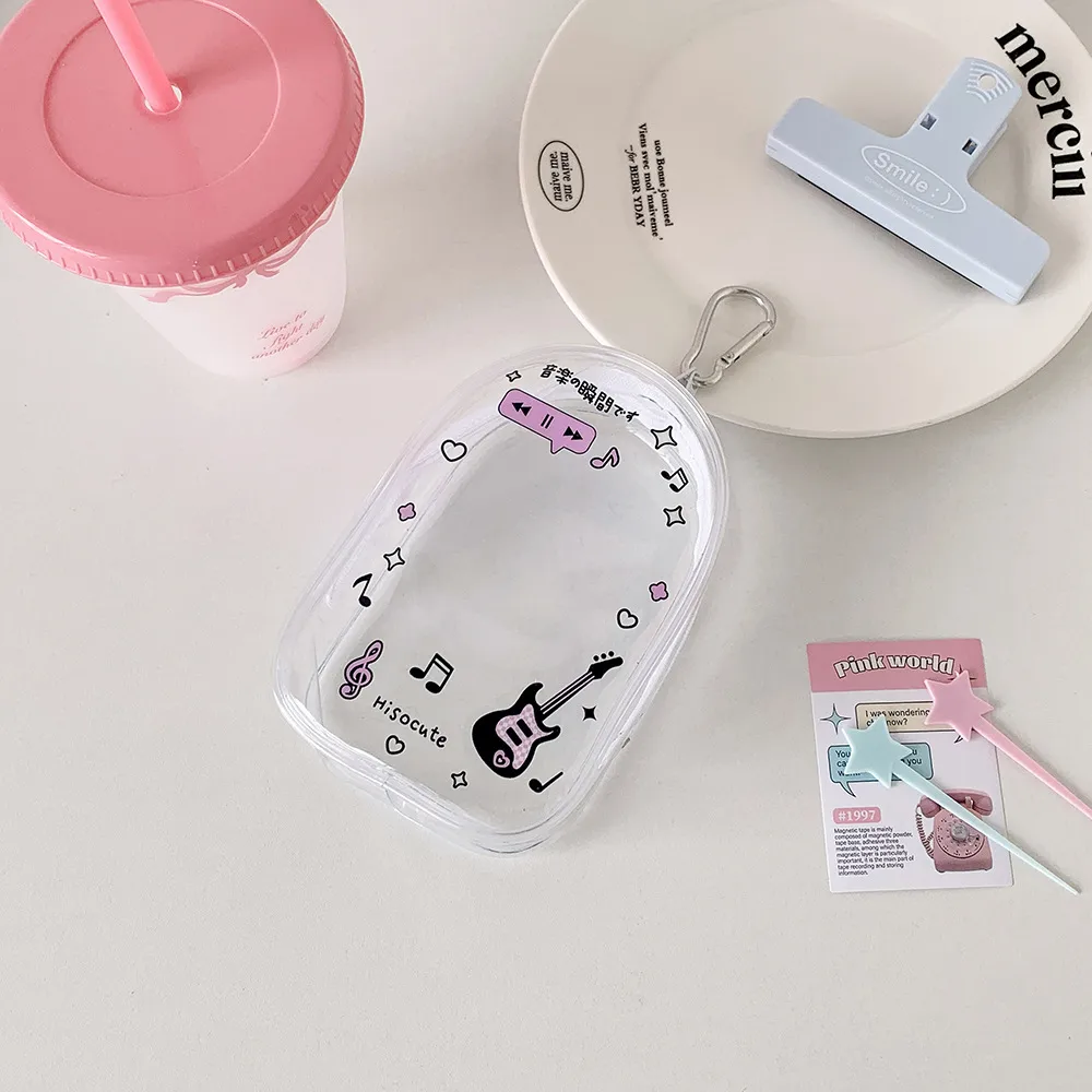 Ins Transparent Cartoon Baby Bag PVC High Transparent Doll Display Storage Bag Pendant Bag Cartoon Doll Pain Bag display picture 13