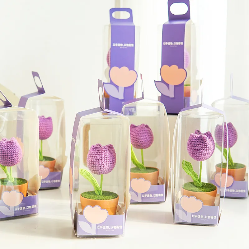 New Mother's Day Gift Suit Tulip Finished Handmade Flower Business Gift For Relatives And Friends display picture 5