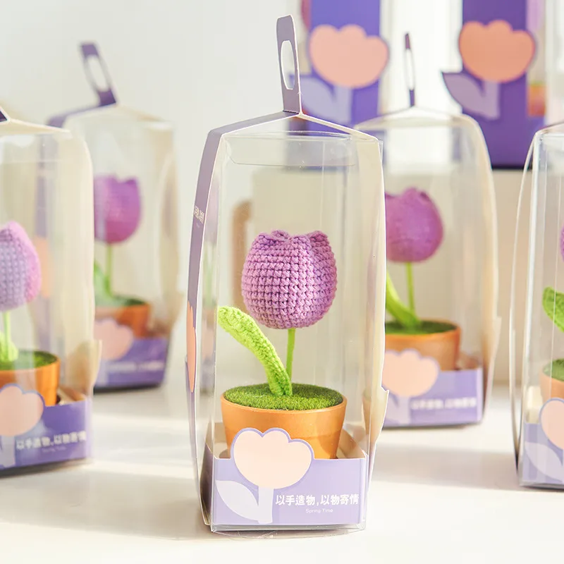 New Mother's Day Gift Suit Tulip Finished Handmade Flower Business Gift For Relatives And Friends display picture 6