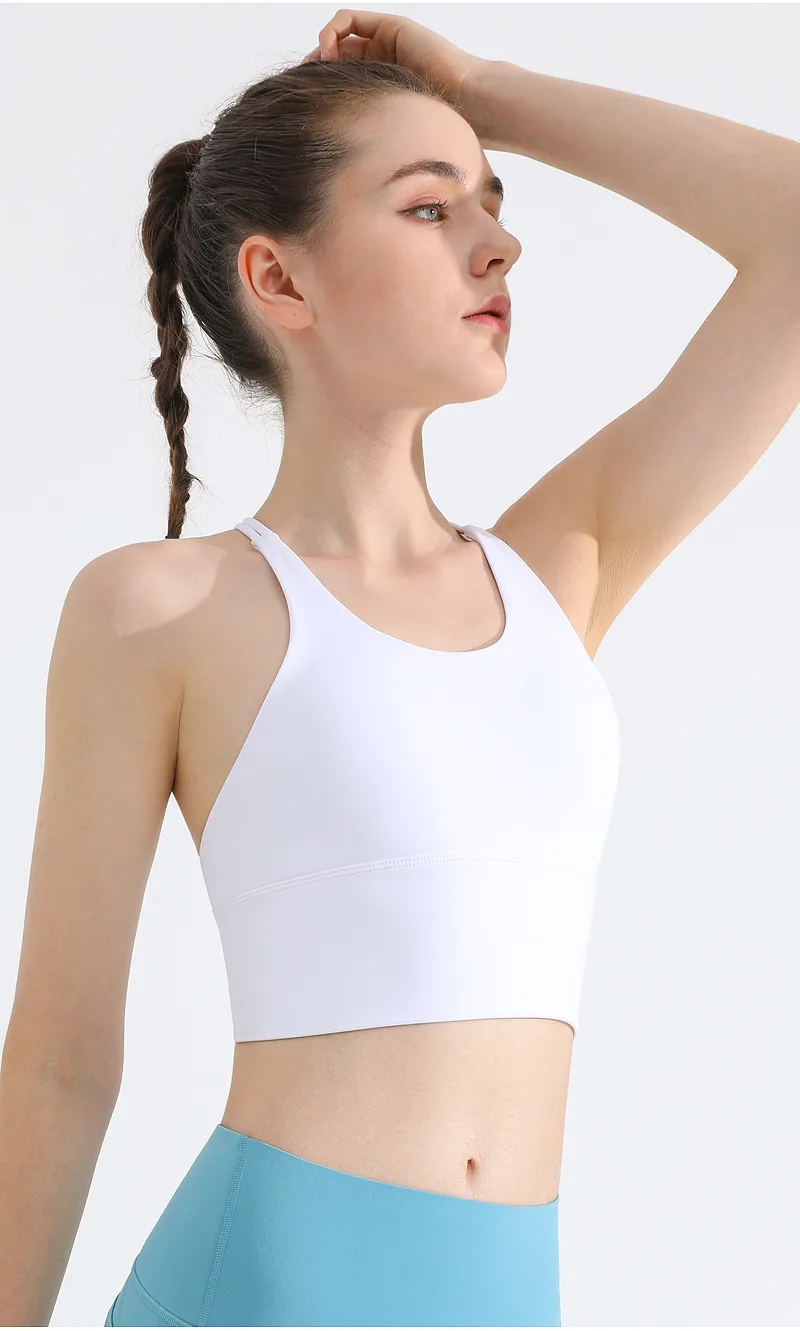 Thin Shoulder Strap Beautiful Back Sports Bra Women's Shockproof Push-up Underwear No Steel Ring Vest Sports Yoga Fitness Outer Wear display picture 16