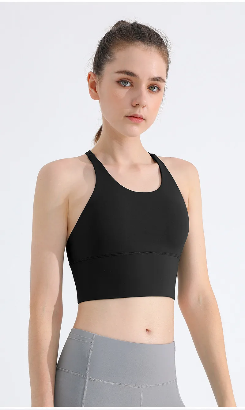 Thin Shoulder Strap Beautiful Back Sports Bra Women's Shockproof Push-up Underwear No Steel Ring Vest Sports Yoga Fitness Outer Wear display picture 19