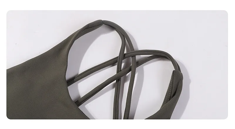 Thin Shoulder Strap Beautiful Back Sports Bra Women's Shockproof Push-up Underwear No Steel Ring Vest Sports Yoga Fitness Outer Wear display picture 24