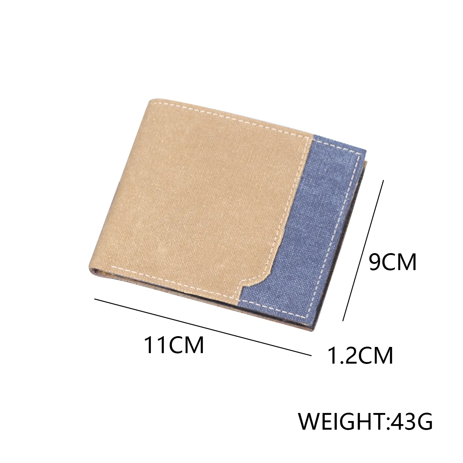 Men's Wallet Men's Short Canvas Wallet Card Holder Men's Wallet Men's  New Wallet Men display picture 19