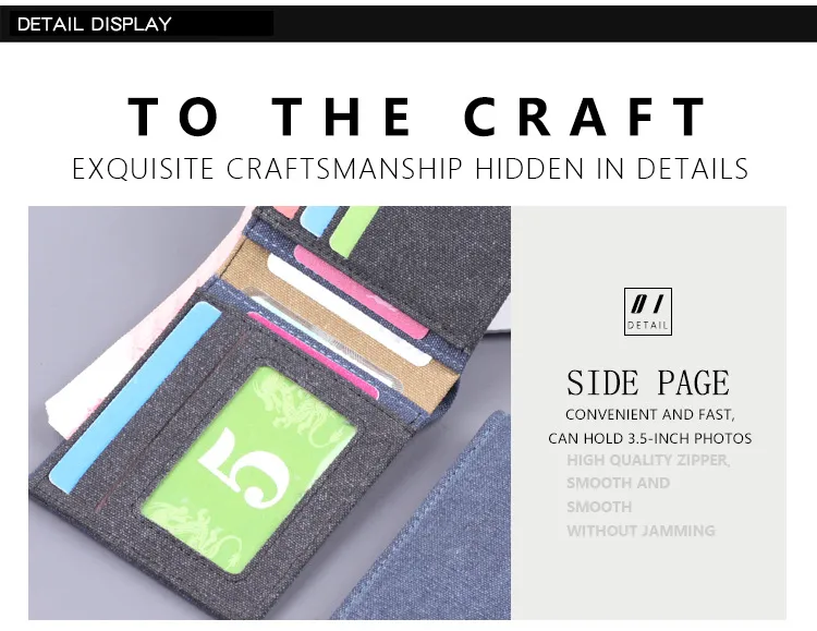 Short Canvas Wallet Men's Foreign Trade Hot Sale New Wallet Man Men's Wallet 9 Card Men's Wallet display picture 14
