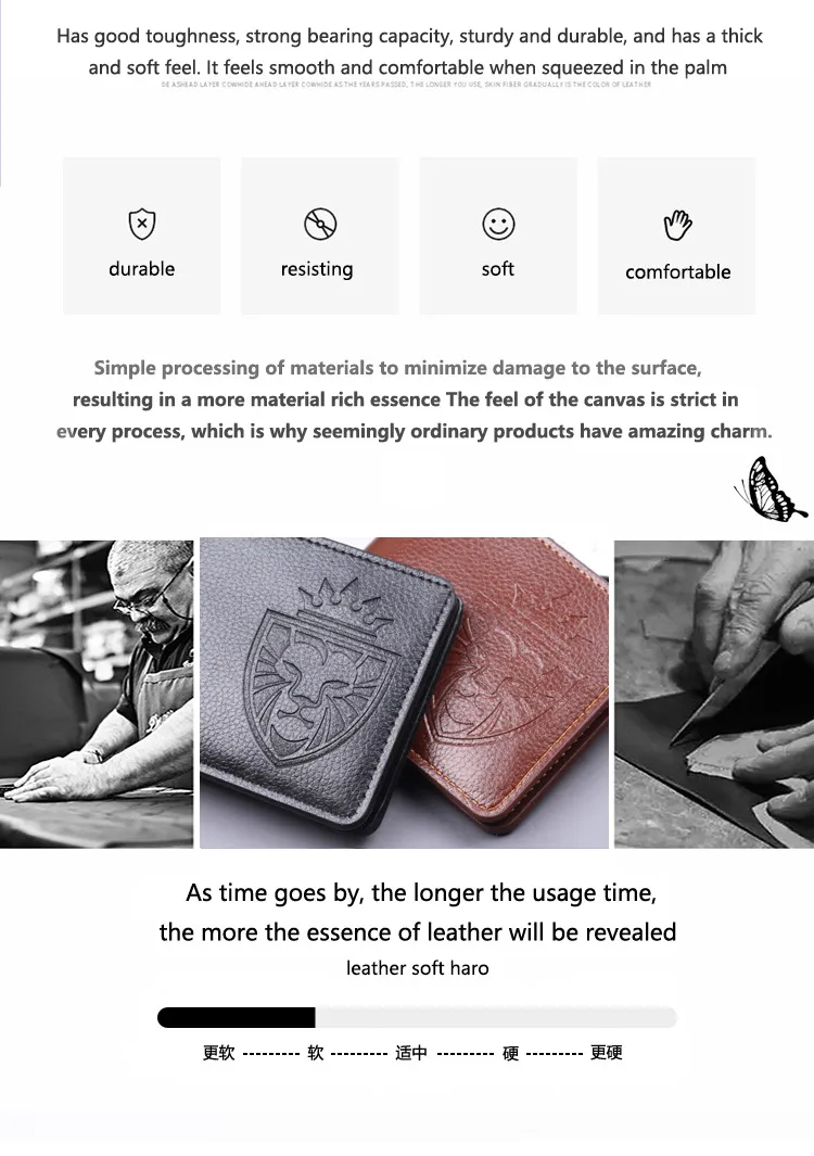Men's Short Wallet Men's Wallet Dollar Bag  Wholesale Men's Wallet Card Bag New Menwallet display picture 2