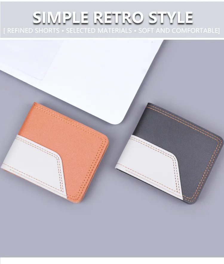 Men's Short Wallet Men's Card Holder Men's Wallet Men's Small Wallet US Dollar Bag   In Stock display picture 1