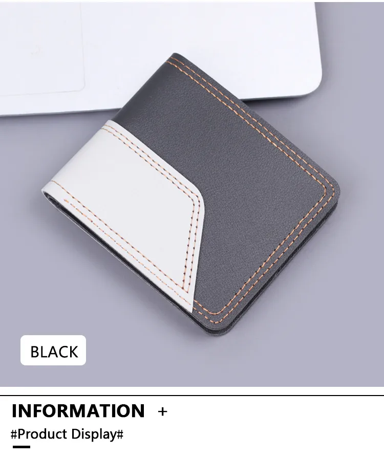 Men's Short Wallet Men's Card Holder Men's Wallet Men's Small Wallet US Dollar Bag   In Stock display picture 8