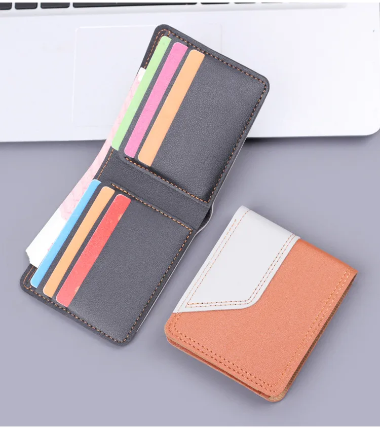 Men's Short Wallet Men's Card Holder Men's Wallet Men's Small Wallet US Dollar Bag   In Stock display picture 12