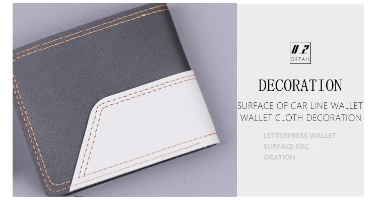 Men's Short Wallet Men's Card Holder Men's Wallet Men's Small Wallet US Dollar Bag   In Stock display picture 14