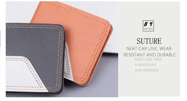 Men's Short Wallet Men's Card Holder Men's Wallet Men's Small Wallet US Dollar Bag   In Stock display picture 16