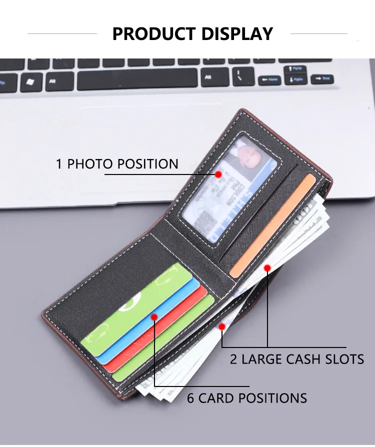 Wallet Men's Short Men's Ultra-thin Wallet New  Casual Men's Wallet Card Bag Integrated In Stock Wholesale display picture 4