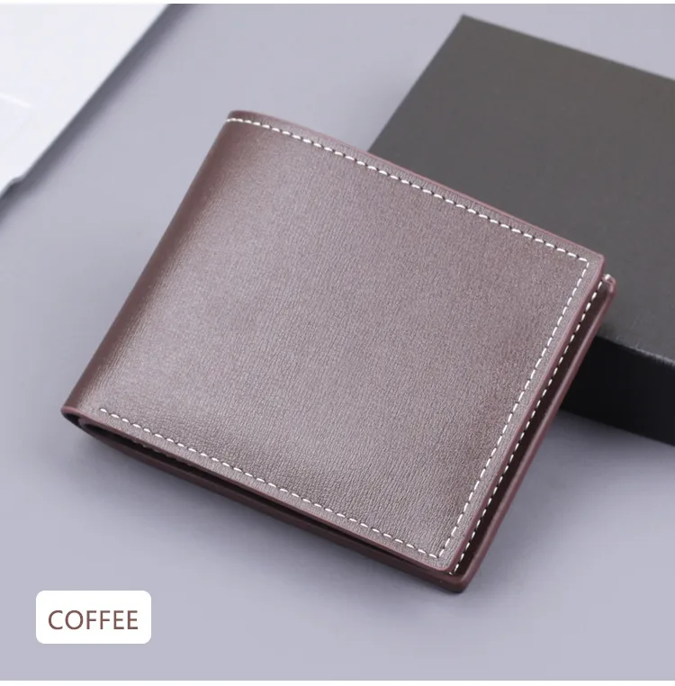 Men's Wallet Men's Card Holder One-piece Short Wallet Men's Wallet Men's 20% Folding Wallet Man  Wallet display picture 8