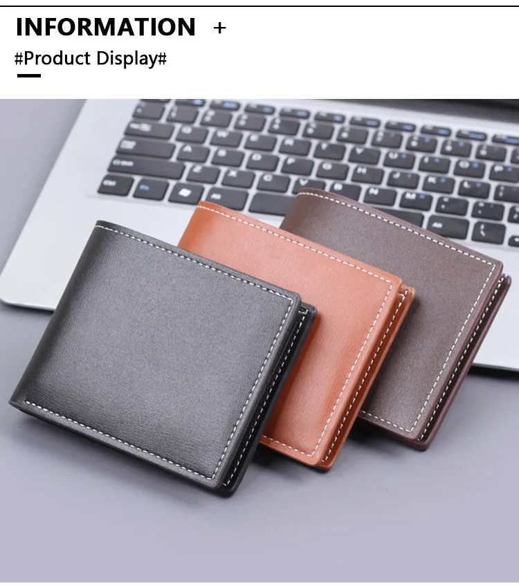 Men's Wallet Men's Card Holder One-piece Short Wallet Men's Wallet Men's 20% Folding Wallet Man  Wallet display picture 10