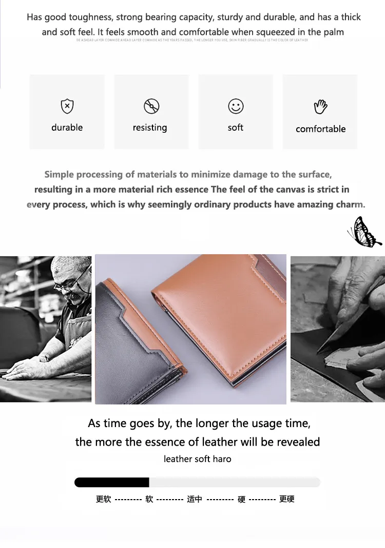 Short Men's Wallet Men's Card Holder New Men's College Students 9 Card Wallet Card Holder Simple Wholesale display picture 2