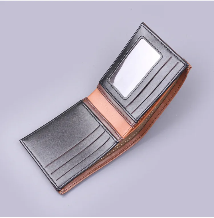 Short Men's Wallet Men's Card Holder New Men's College Students 9 Card Wallet Card Holder Simple Wholesale display picture 5