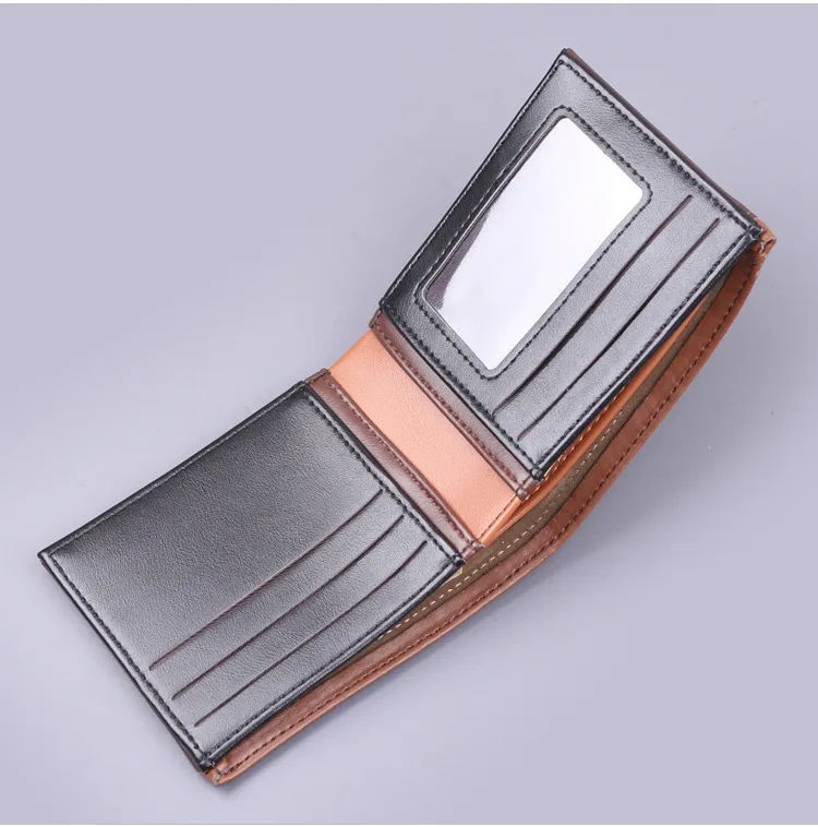 Short Men's Wallet Men's Card Holder New Men's College Students 9 Card Wallet Card Holder Simple Wholesale display picture 11