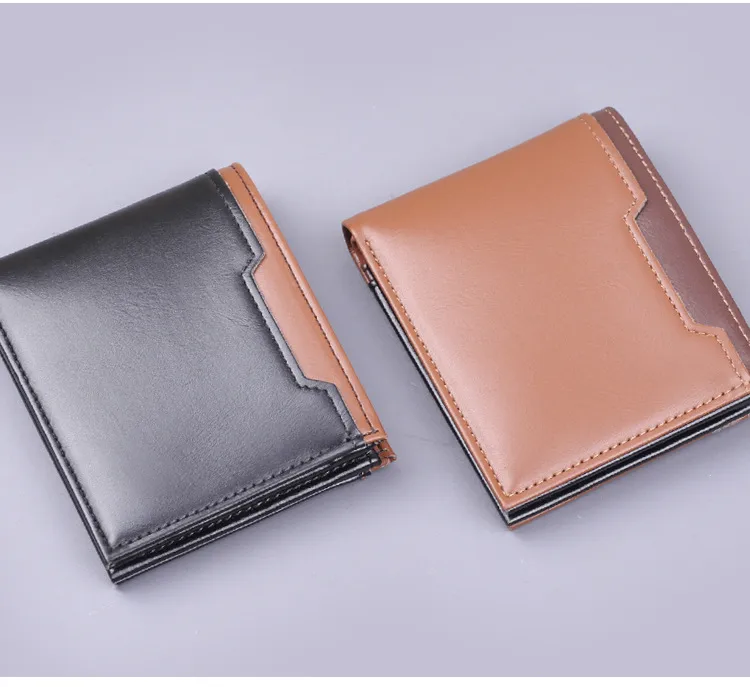 Short Men's Wallet Men's Card Holder New Men's College Students 9 Card Wallet Card Holder Simple Wholesale display picture 14