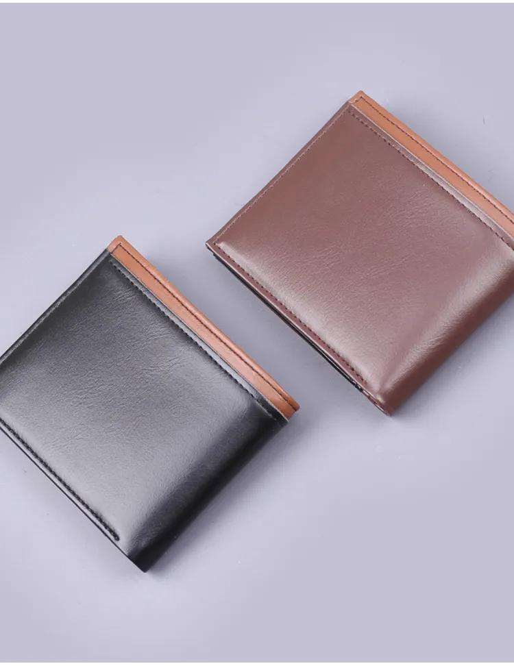 Short Men's Wallet Men's Card Holder New Men's College Students 9 Card Wallet Card Holder Simple Wholesale display picture 15