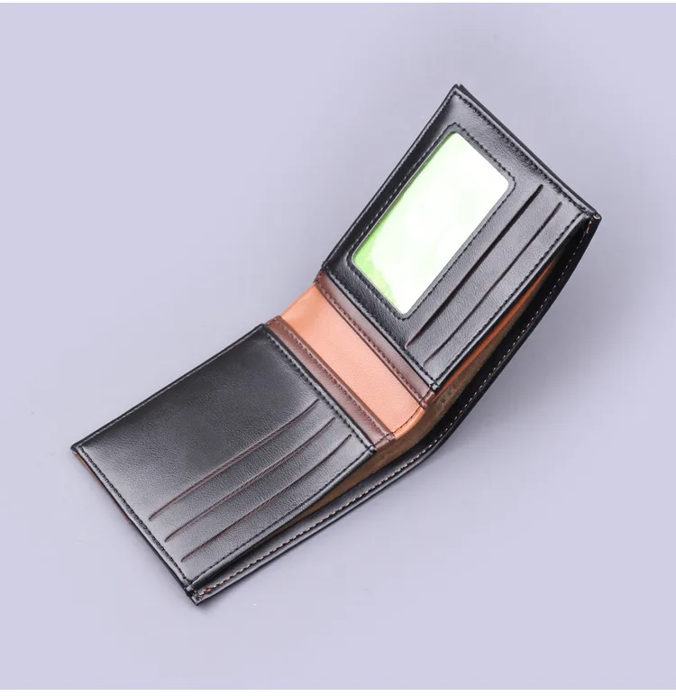 Wallet Men's High-end Sense Men's Short Wallet Men's Wallet 9-Card  Card Holder Wallet Multi-Card Holder display picture 5