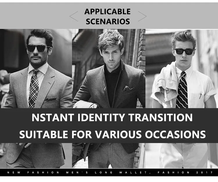 Wallet Men's High-end Sense Men's Short Wallet Men's Wallet 9-Card  Card Holder Wallet Multi-Card Holder display picture 6