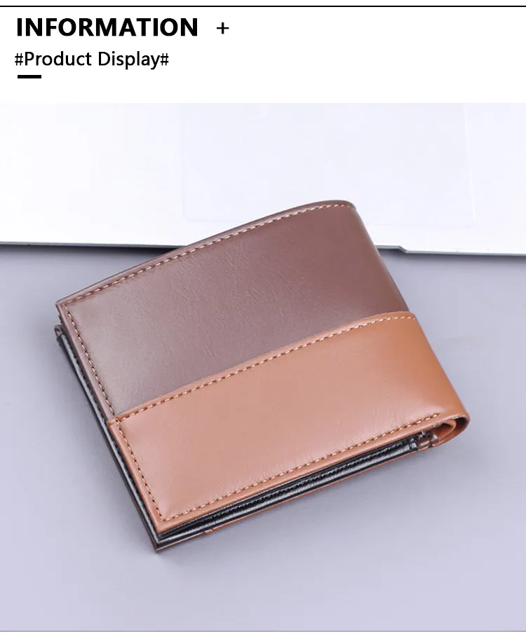 Wallet Men's High-end Sense Men's Short Wallet Men's Wallet 9-Card  Card Holder Wallet Multi-Card Holder display picture 10