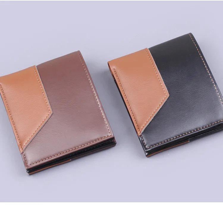 Wallet Men's High-end Sense Men's Short Wallet Men's Wallet 9-Card  Card Holder Wallet Multi-Card Holder display picture 13