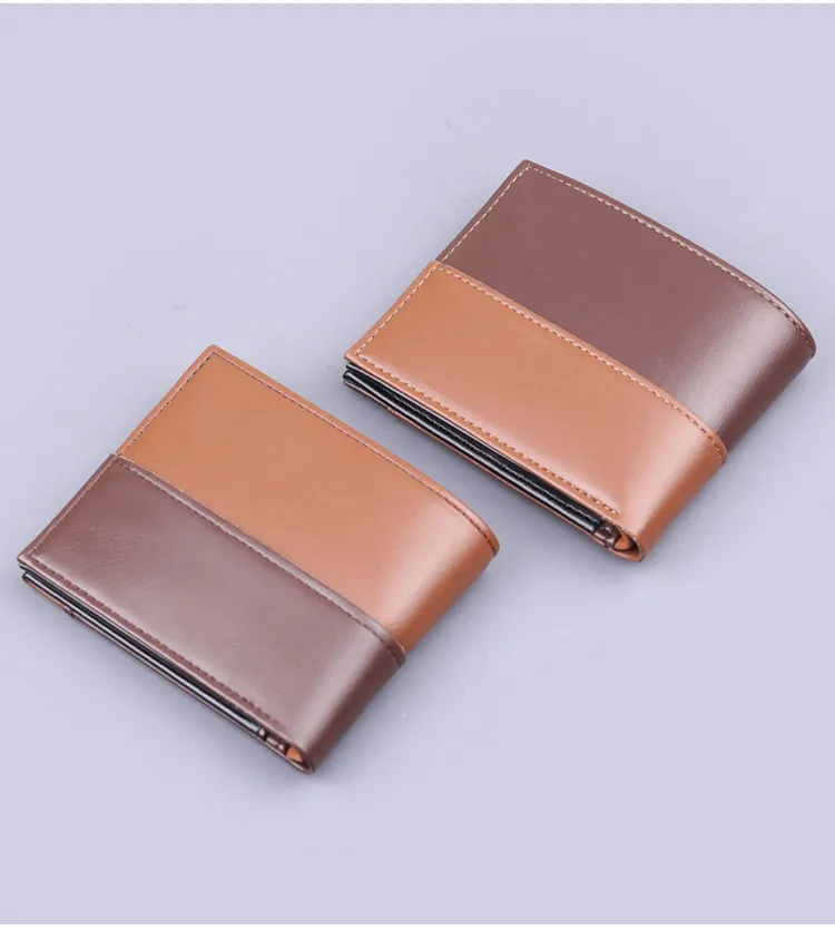 Wallet Men's High-end Sense Men's Short Wallet Men's Wallet 9-Card  Card Holder Wallet Multi-Card Holder display picture 14