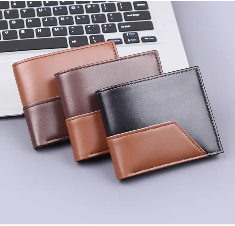 Wallet Men's High-end Sense Men's Short Wallet Men's Wallet 9-Card  Card Holder Wallet Multi-Card Holder display picture 15