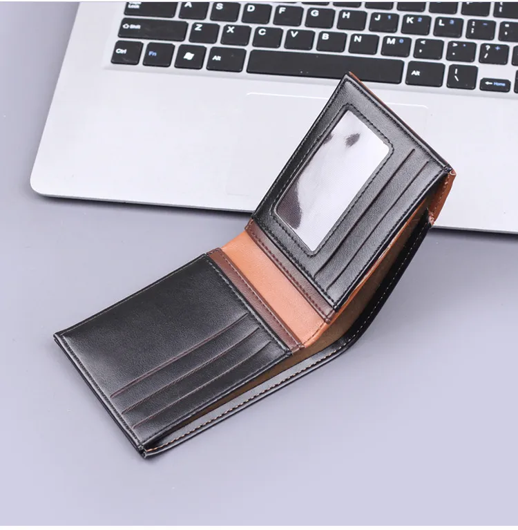 Men's Wallet Men's Short Wallet Card Holder Two-in-One Men's Wallet  New Men's Multi-Card Holder Wallet display picture 5