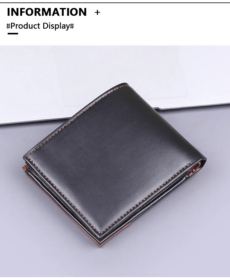 Men's Wallet Men's Short Wallet Card Holder Two-in-One Men's Wallet  New Men's Multi-Card Holder Wallet display picture 10