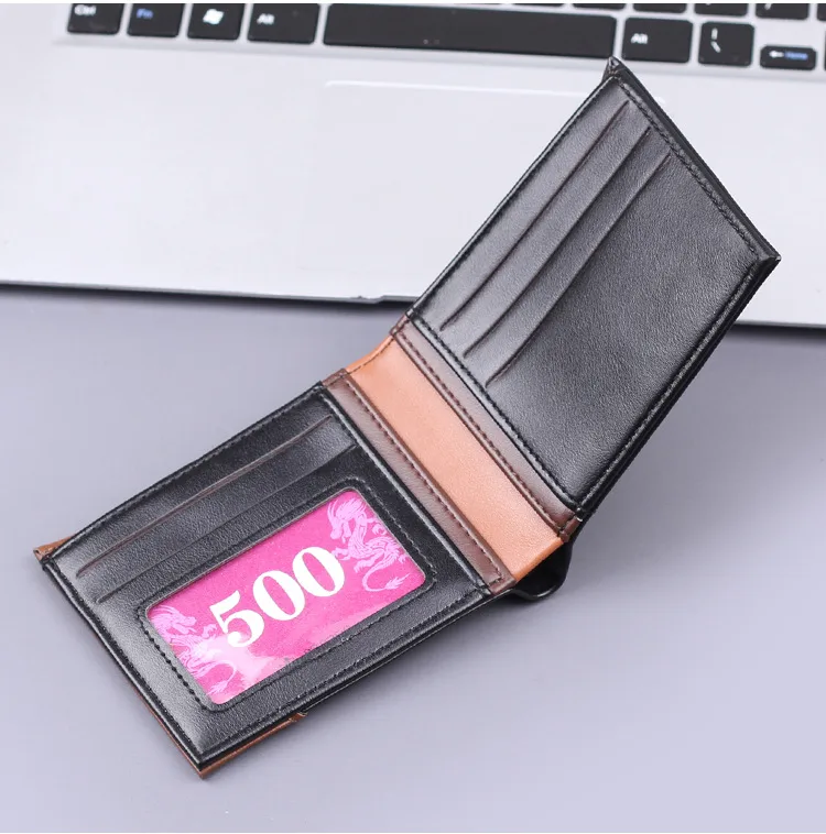 Men's Wallet Men's Short Wallet Card Holder Two-in-One Men's Wallet  New Men's Multi-Card Holder Wallet display picture 11