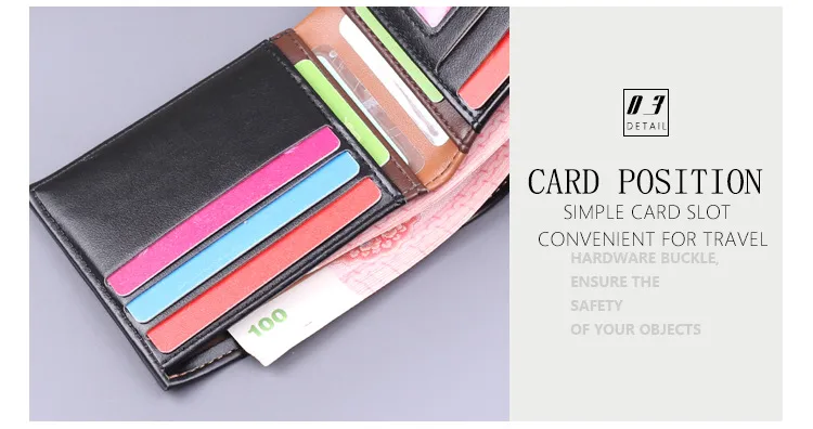 Men's Wallet Men's Short Wallet Card Holder Two-in-One Men's Wallet  New Men's Multi-Card Holder Wallet display picture 17